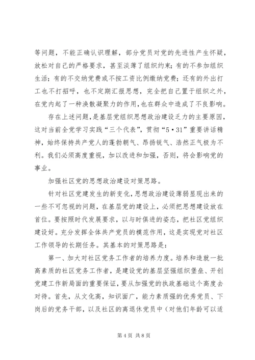 3加强社区党的思想政治建设思考.docx