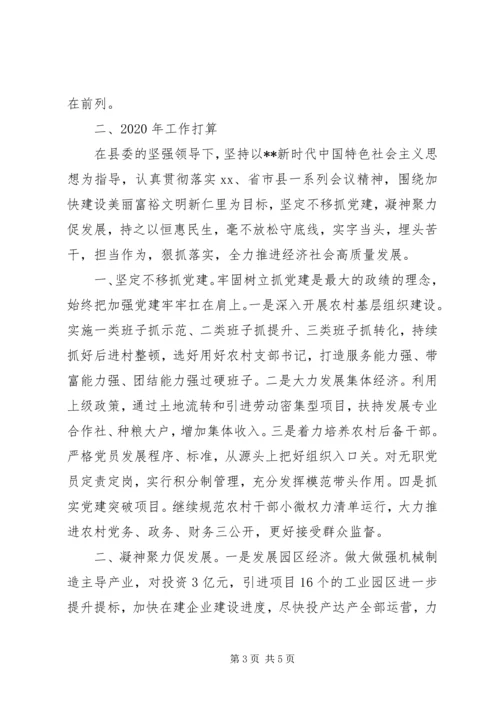 乡镇某年工作总结和某年工作计划.docx