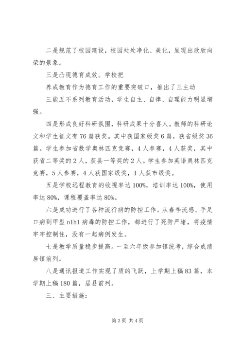 小学目标管理工作自查报告.docx