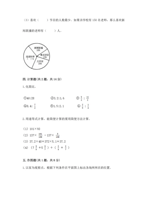 人教版小学六年级上册数学期末测试卷汇总.docx