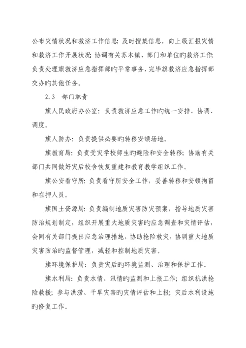 2023年乌审旗救灾应急预案.docx