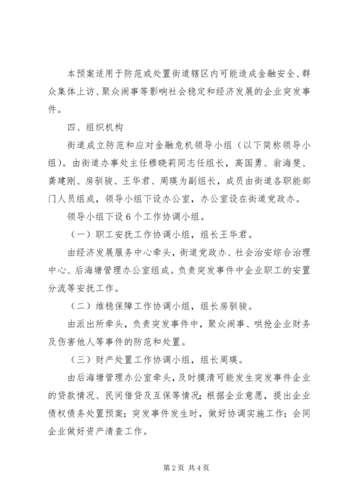 街道防范和应对金融危机应急处置预案.docx