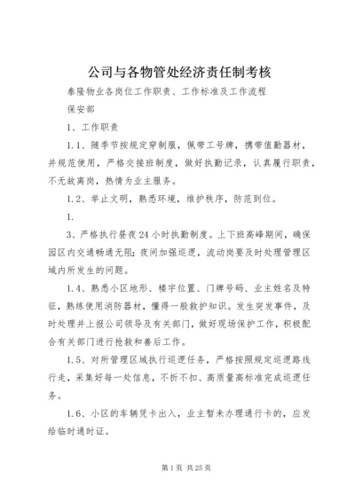 公司与各物管处经济责任制考核 (2).docx