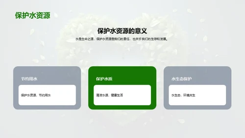 培养绿色心，从我做起