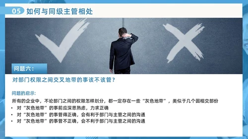 蓝色撕纸风跨部门沟通企业培训PPT模板沟通技巧