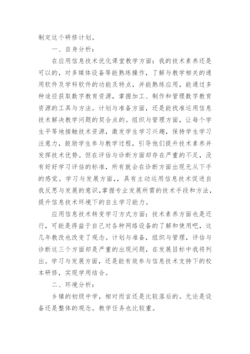 教师信息技术个人研修计划_2.docx