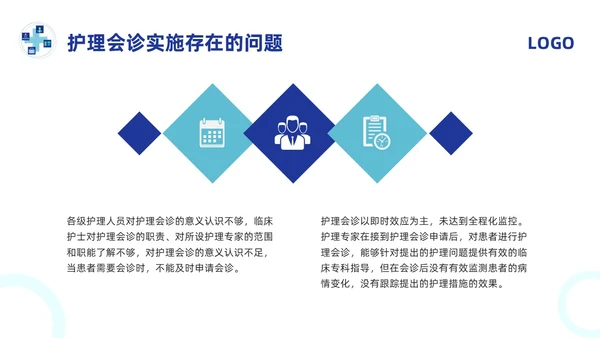 蓝色简约护理会诊制度PPT模板宣传PPT动态PPT