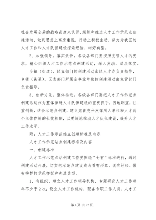 人才工作示范点创建意见.docx