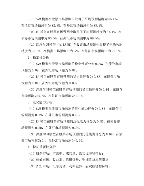 机器学习在金融市场预测中的应用研究