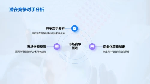 蓝色商务现代新药研发进展PPT模板