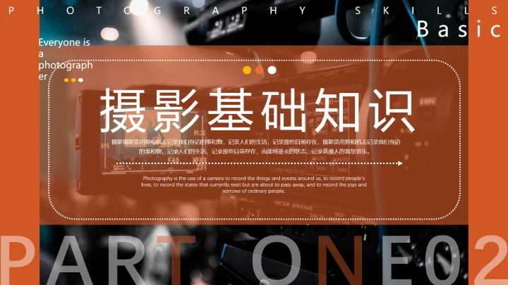 每一个人都是摄影师专业摄影基础入门知识培训课件PPT