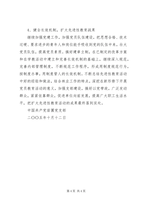 苗圃党支部巩固扩大成果方案.docx