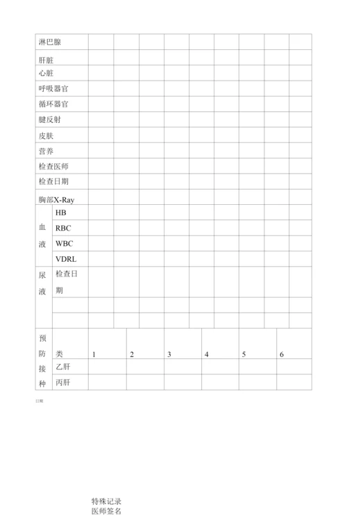 员工体检表模板.docx