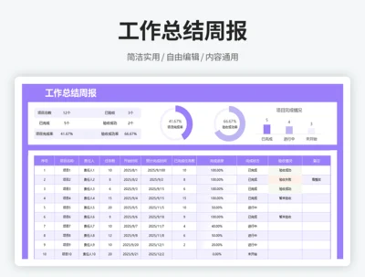 工作总结周报