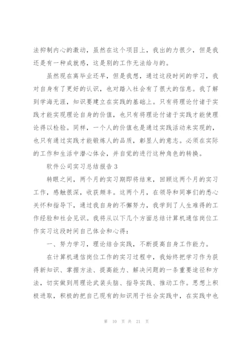 软件公司实习总结报告范文【优秀篇】.docx