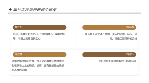 新时代工匠精神大国工匠详细解读PPT模板