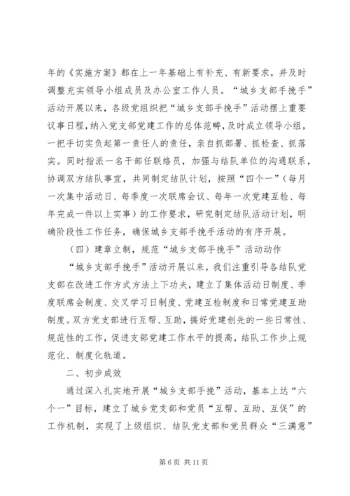 建立城乡党组织互帮互助机制的探索与思考报告.docx