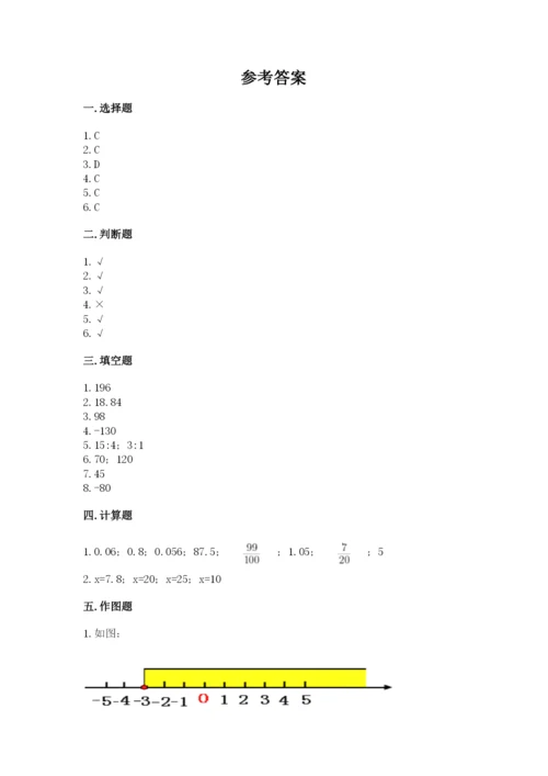孝昌县六年级下册数学期末测试卷附精品答案.docx