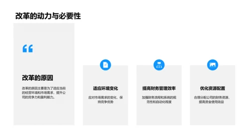 财务改革季度报告