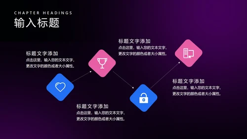 黑色几何风工作总结PPT模板