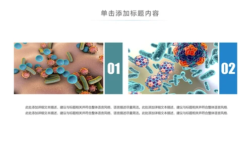 医疗细菌病毒微生物细胞组织动态ppt模板