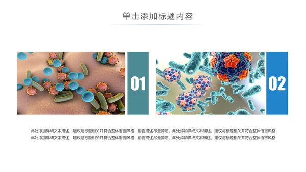医疗细菌病毒微生物细胞组织动态ppt模板