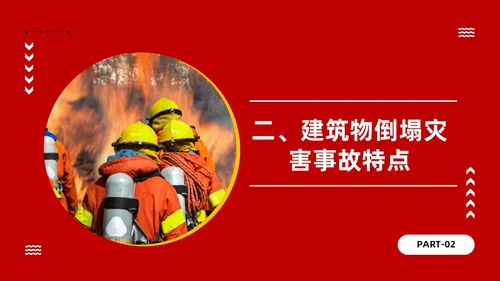 红色主题建筑倒塌救援处置与救援