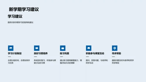 数学知识点预习讲解PPT模板