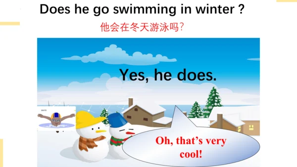 Module 9 Unit 2 What does he do in summer  课件(共27张