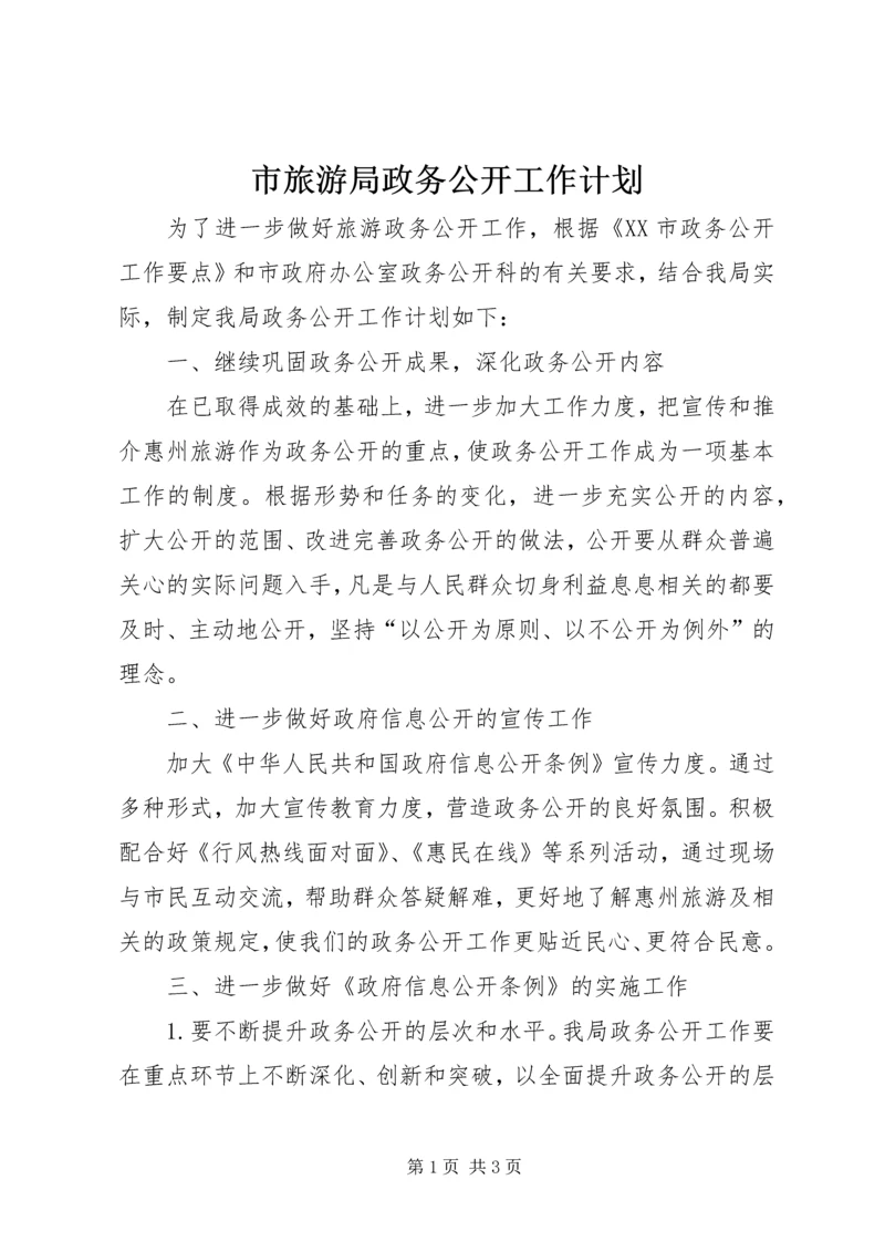 市旅游局政务公开工作计划 (2).docx