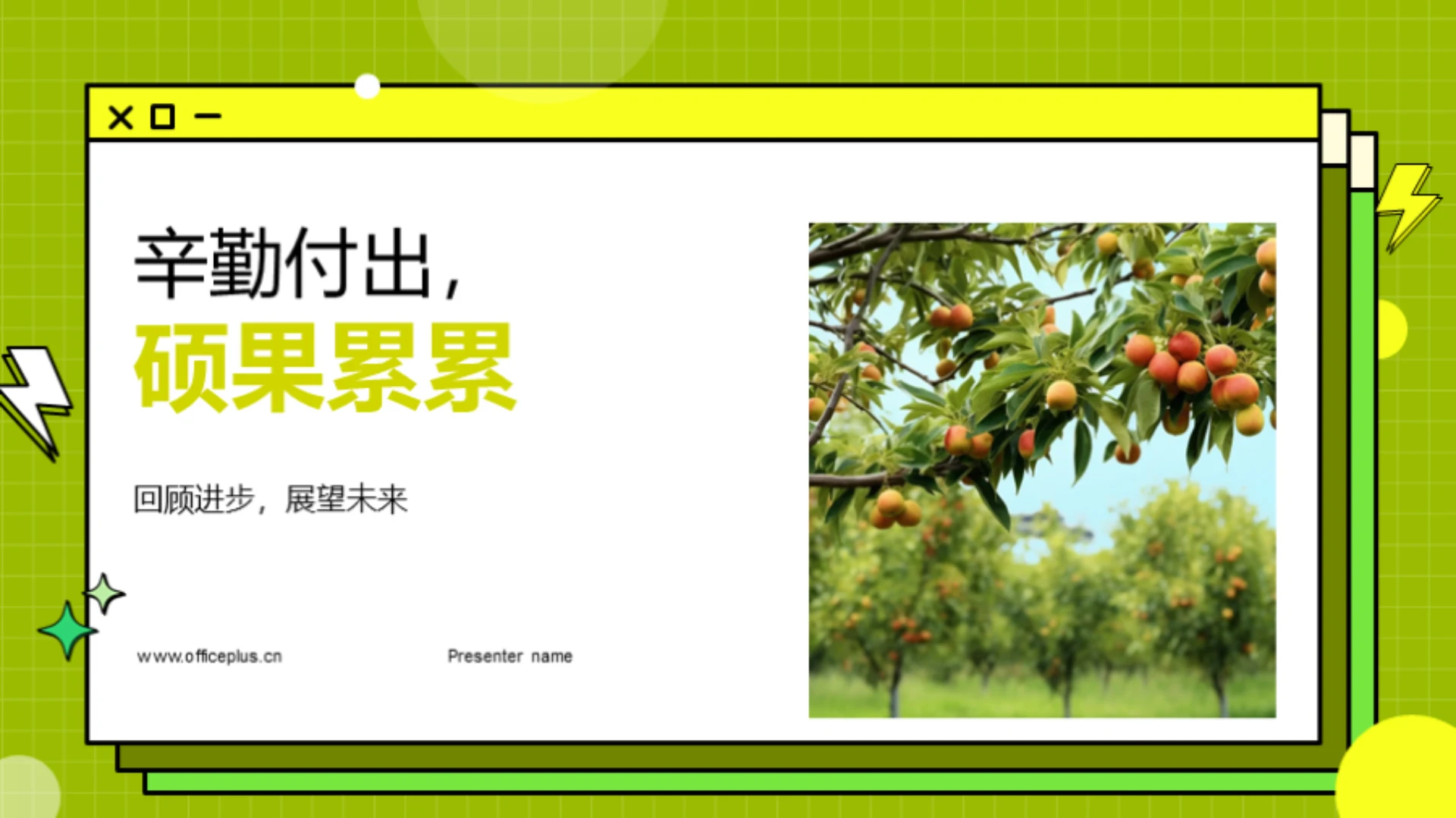 辛勤付出,硕果累累