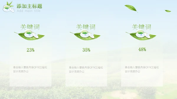绿意新茶上市茶文化介绍通用PPT模板