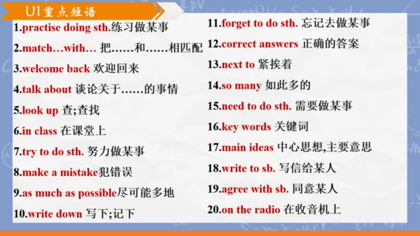 Module 1 How to learn English 模块综合与测试 复习课件 图片版预览PP