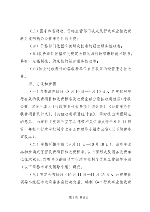 行政事业性和经营服务性收费方案.docx