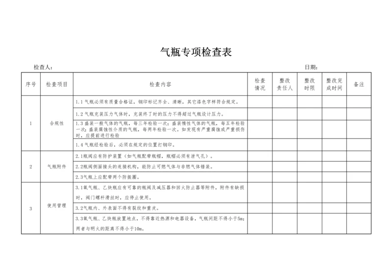 气瓶专项检查表.docx