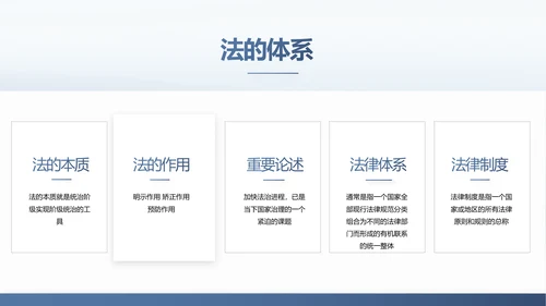 蓝色中国风法律讲座动态PPT模板