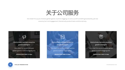简洁蓝色商业计划书公司简介动态PPT模板