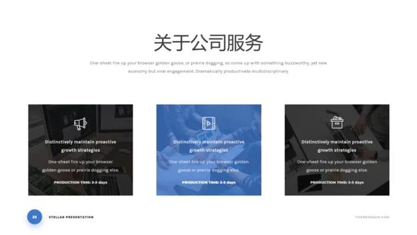 简洁蓝色商业计划书公司简介动态PPT模板