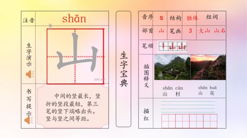【拼音生字宝典】统编版语文一上第一单元生字课件(共38张PPT)