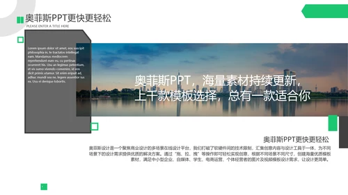 商务风灰绿公司企业商务咨询报告