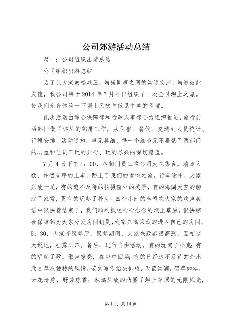 公司郊游活动总结.docx