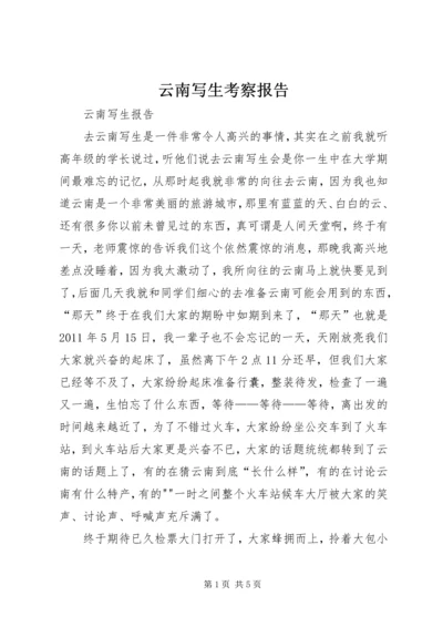 云南写生考察报告_1.docx