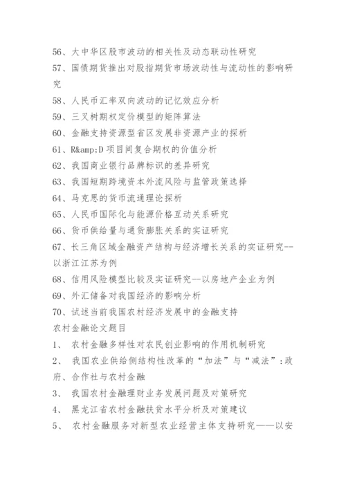 2021金融专业毕业论文题目.docx
