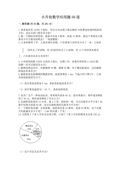 小升初数学应用题50道精品（典型题）.docx