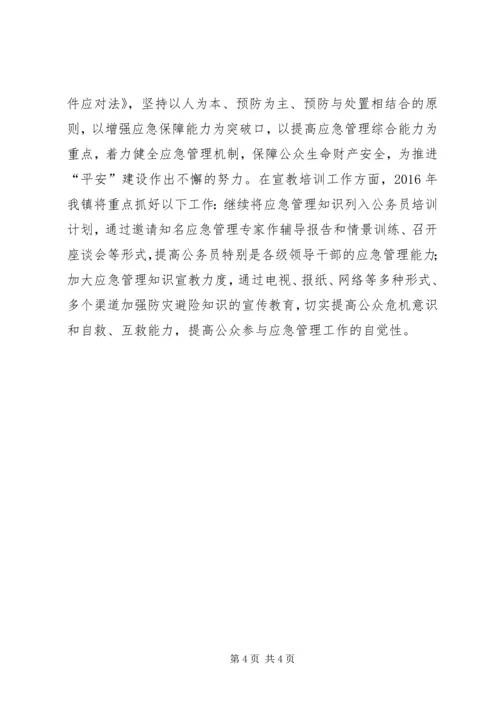乡镇应急管理宣教培训工作总结.docx