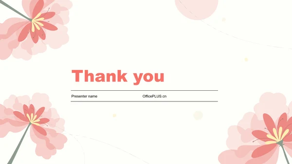 粉色小清新风总结汇报通用PPT主题