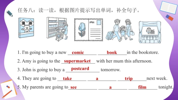 Unit 3 My weekend plan 复习课件（词组+句型+语法+语音+写作指导）