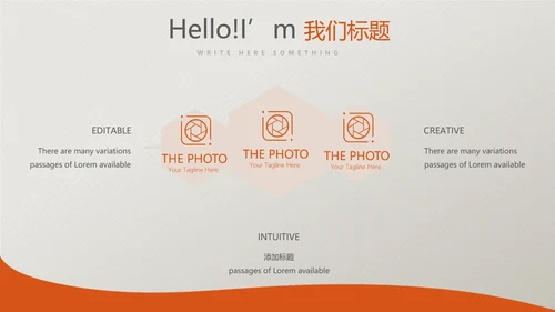 橙色保险公司工作总结汇报动态PPT模板