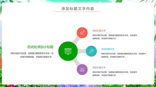 唯美清新绿色环保春天主题班会动态PPT模板