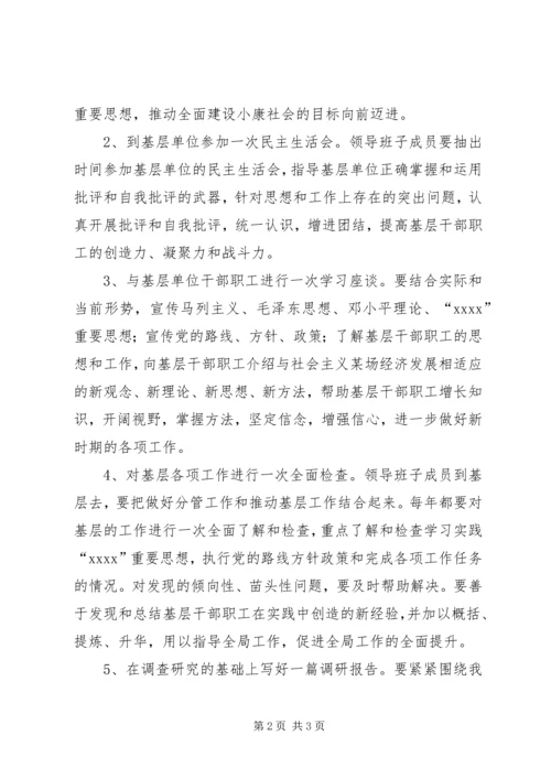 乡镇领导班子成员下基层调研帮扶工作制度(精).docx